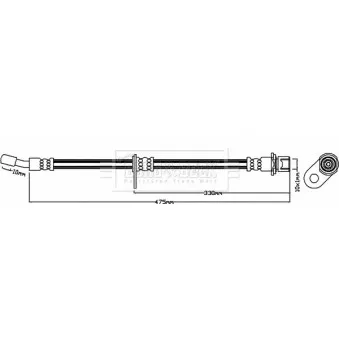 Flexible de frein BORG & BECK BBH8442