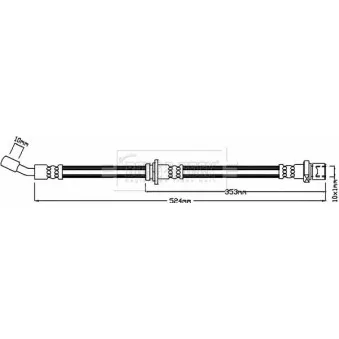 Flexible de frein BORG & BECK BBH8444
