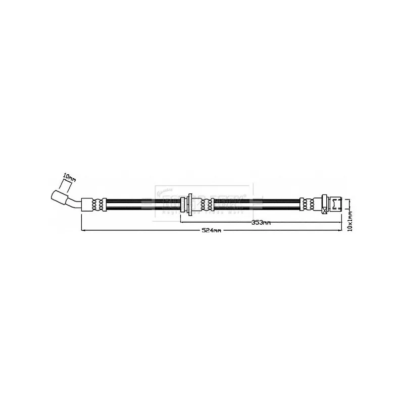 Flexible de frein BORG & BECK BBH8444