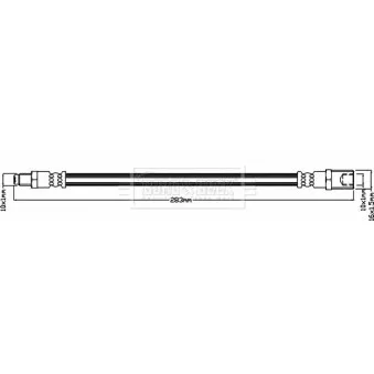 Flexible de frein BORG & BECK BBH8448