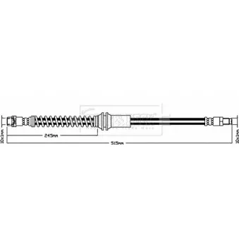 Flexible de frein BORG & BECK BBH8449