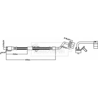 Flexible de frein BORG & BECK BBH8452