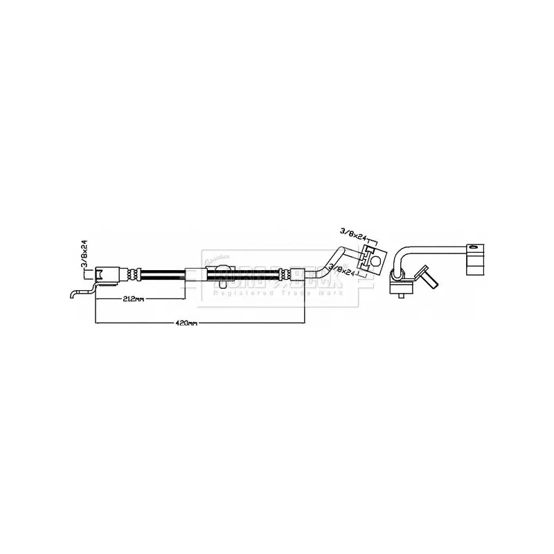Flexible de frein BORG & BECK BBH8452