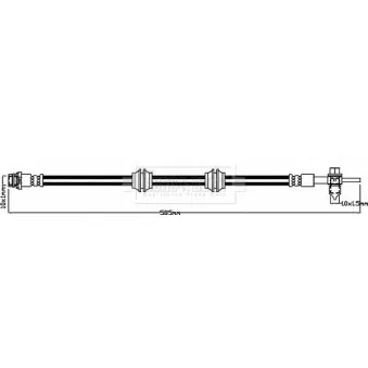 Flexible de frein BORG & BECK BBH8454
