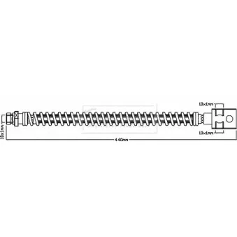 Flexible de frein BORG & BECK BBH8457