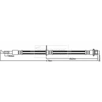 Flexible de frein BORG & BECK BBH8458