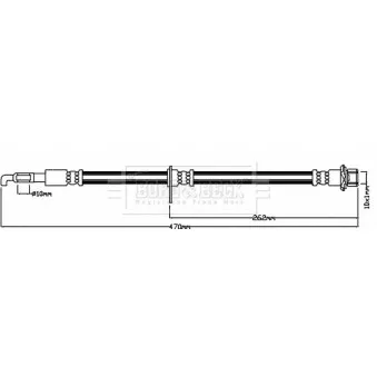 Flexible de frein BORG & BECK BBH8459