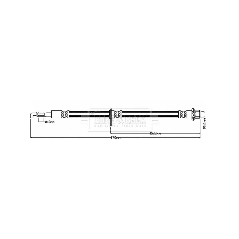 Flexible de frein BORG & BECK BBH8459