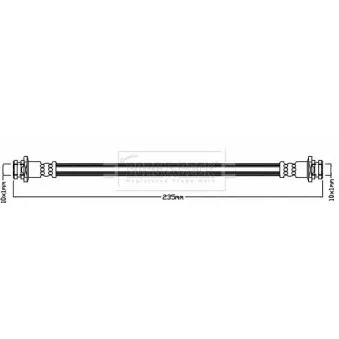 Flexible de frein BORG & BECK BBH8460
