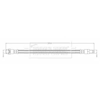 Flexible de frein BORG & BECK BBH8461