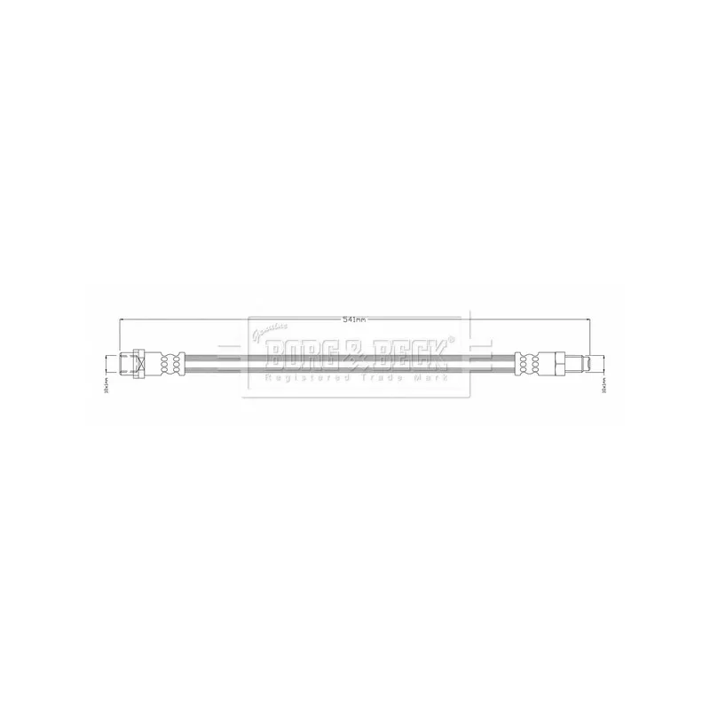 Flexible de frein BORG & BECK BBH8461