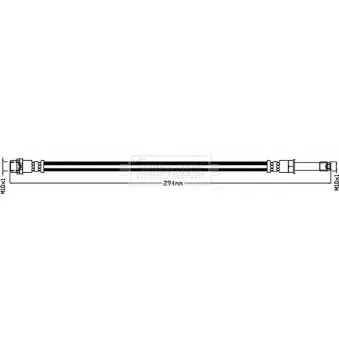 Flexible de frein BORG & BECK BBH8462