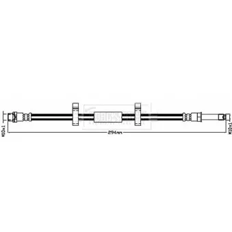 Flexible de frein BORG & BECK BBH8463