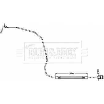 Flexible de frein BORG & BECK BBH8465