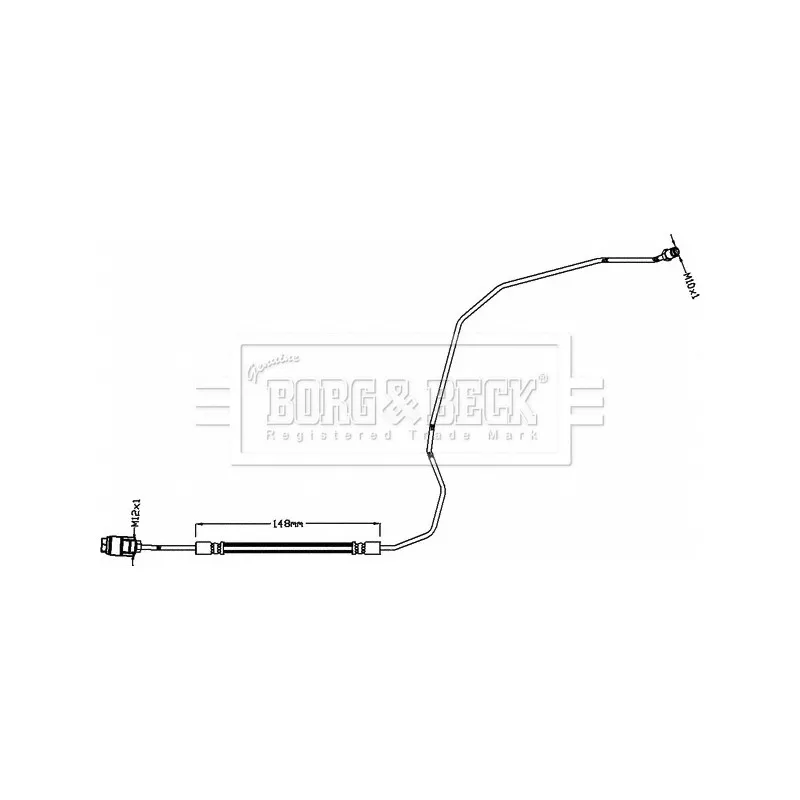 Flexible de frein BORG & BECK BBH8466