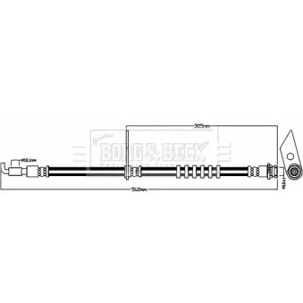 Flexible de frein BORG & BECK BBH8467