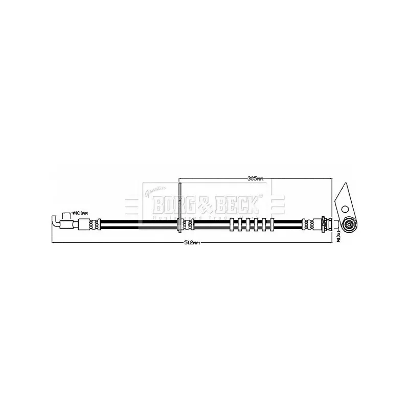 Flexible de frein BORG & BECK BBH8467