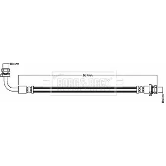 Flexible de frein BORG & BECK BBH8470
