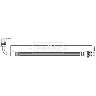 Flexible de frein BORG & BECK BBH8471