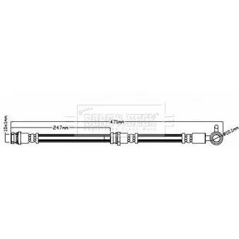 Flexible de frein BORG & BECK BBH8472