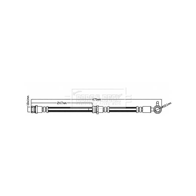 Flexible de frein BORG & BECK BBH8472