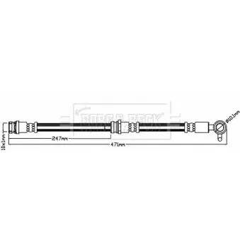 Flexible de frein BORG & BECK BBH8473