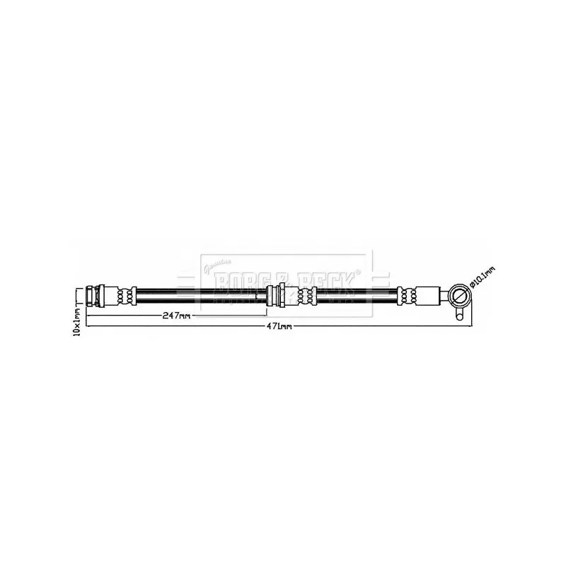 Flexible de frein BORG & BECK BBH8473