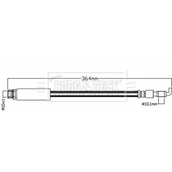 Flexible de frein BORG & BECK BBH8474