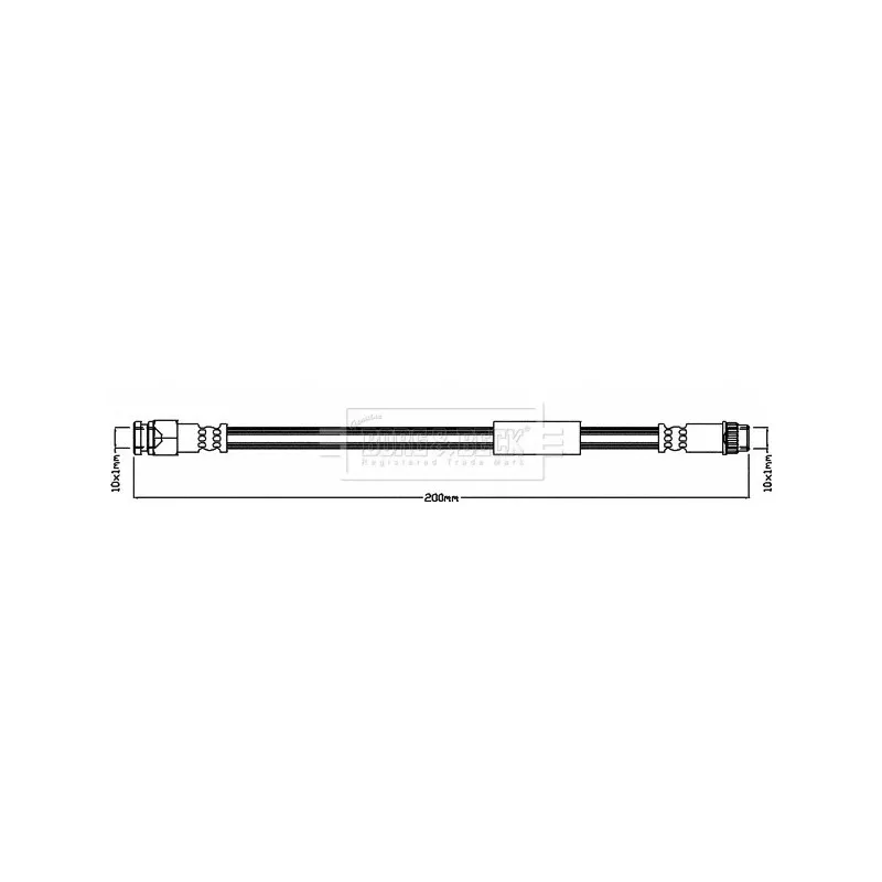 Flexible de frein BORG & BECK BBH8476