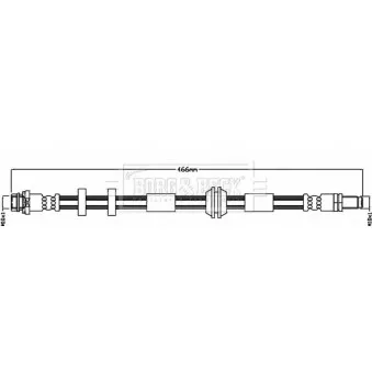 Flexible de frein BORG & BECK BBH8479