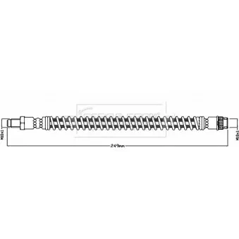 Flexible de frein BORG & BECK BBH8480