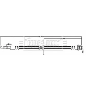 Flexible de frein BORG & BECK BBH8484