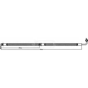 Flexible de frein BORG & BECK BBH8487