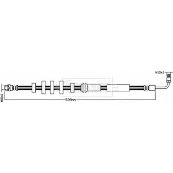 Flexible de frein BORG & BECK BBH8488