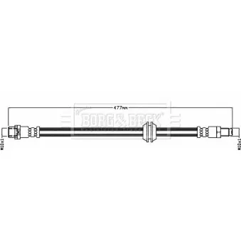 Flexible de frein BORG & BECK BBH8490