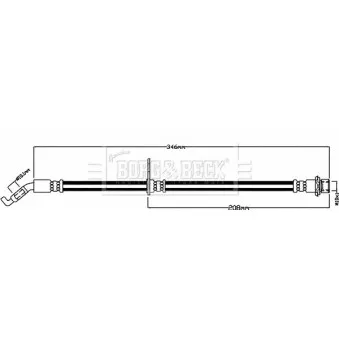 Flexible de frein BORG & BECK BBH8491