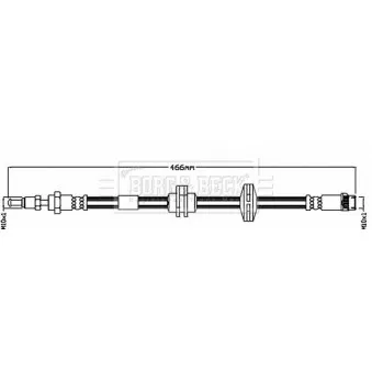 Flexible de frein BORG & BECK BBH8492