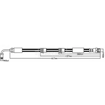 Flexible de frein BORG & BECK BBH8495