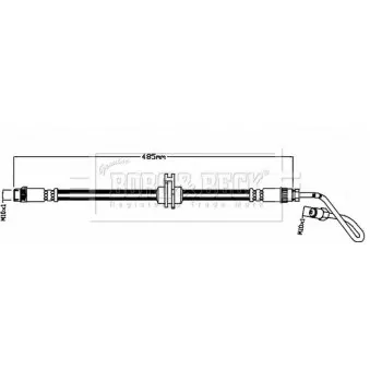 Flexible de frein BORG & BECK BBH8496