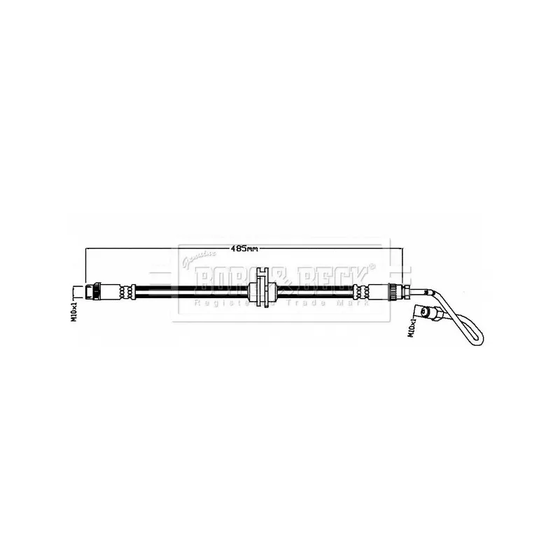 Flexible de frein BORG & BECK BBH8496