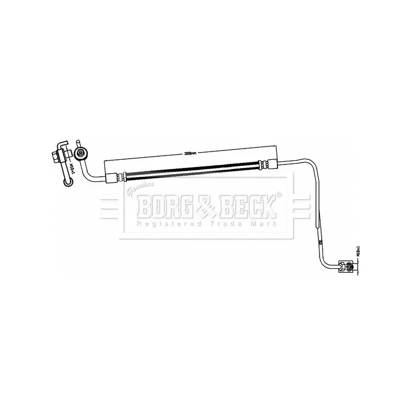 Flexible de frein BORG & BECK BBH8497
