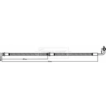 Flexible de frein BORG & BECK BBH8500