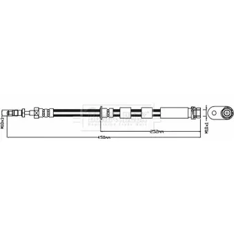 Flexible de frein BORG & BECK BBH8501
