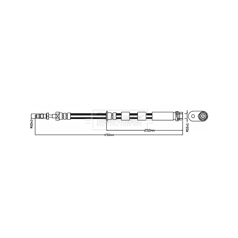 Flexible de frein BORG & BECK BBH8501