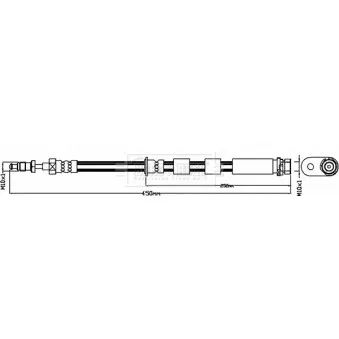Flexible de frein BORG & BECK BBH8502