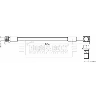 Flexible de frein BORG & BECK BBH8505