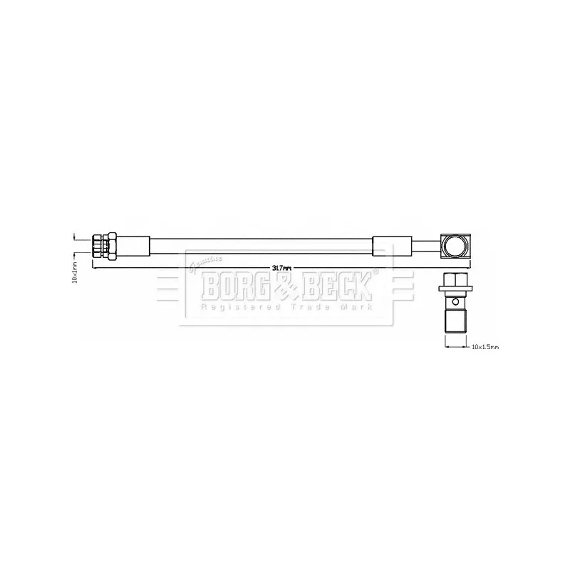 Flexible de frein BORG & BECK BBH8505