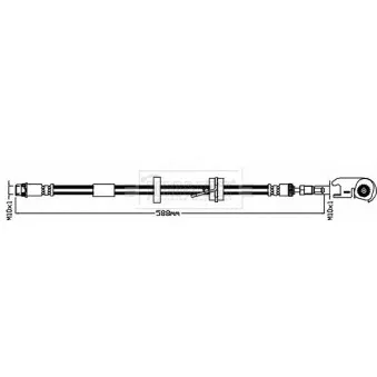 Flexible de frein BORG & BECK BBH8506