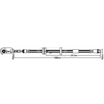 Flexible de frein BORG & BECK BBH8507