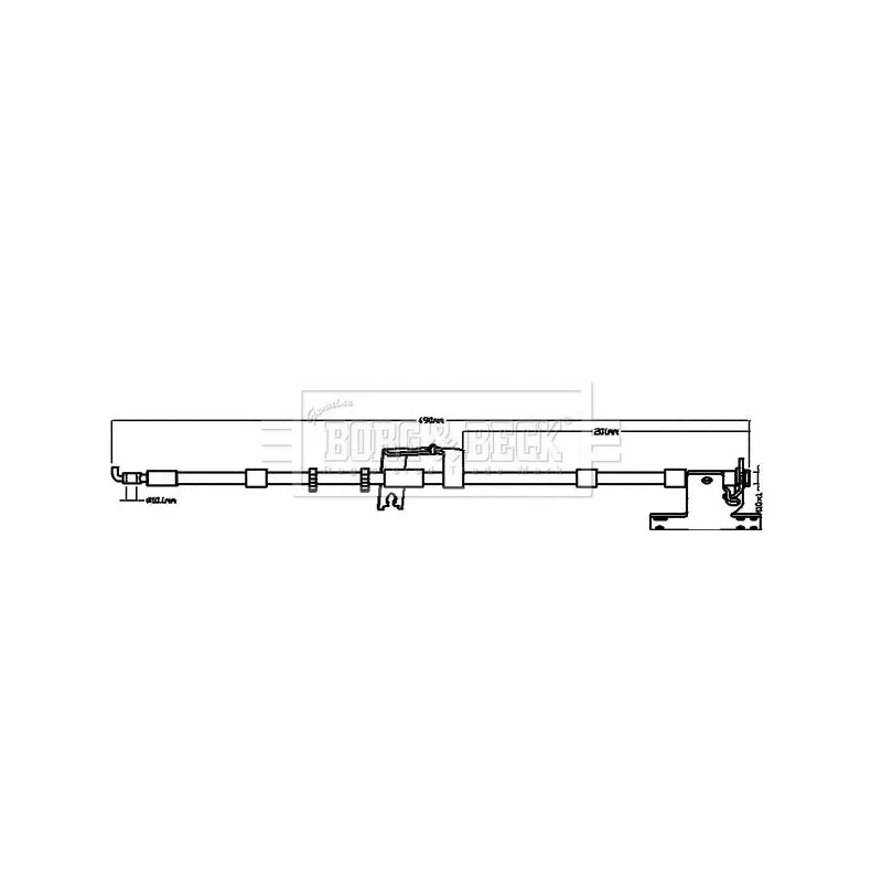 Flexible de frein BORG & BECK BBH8508